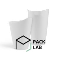 White paper cup 340 ml with a spout White paper cup 340 ml with a spout